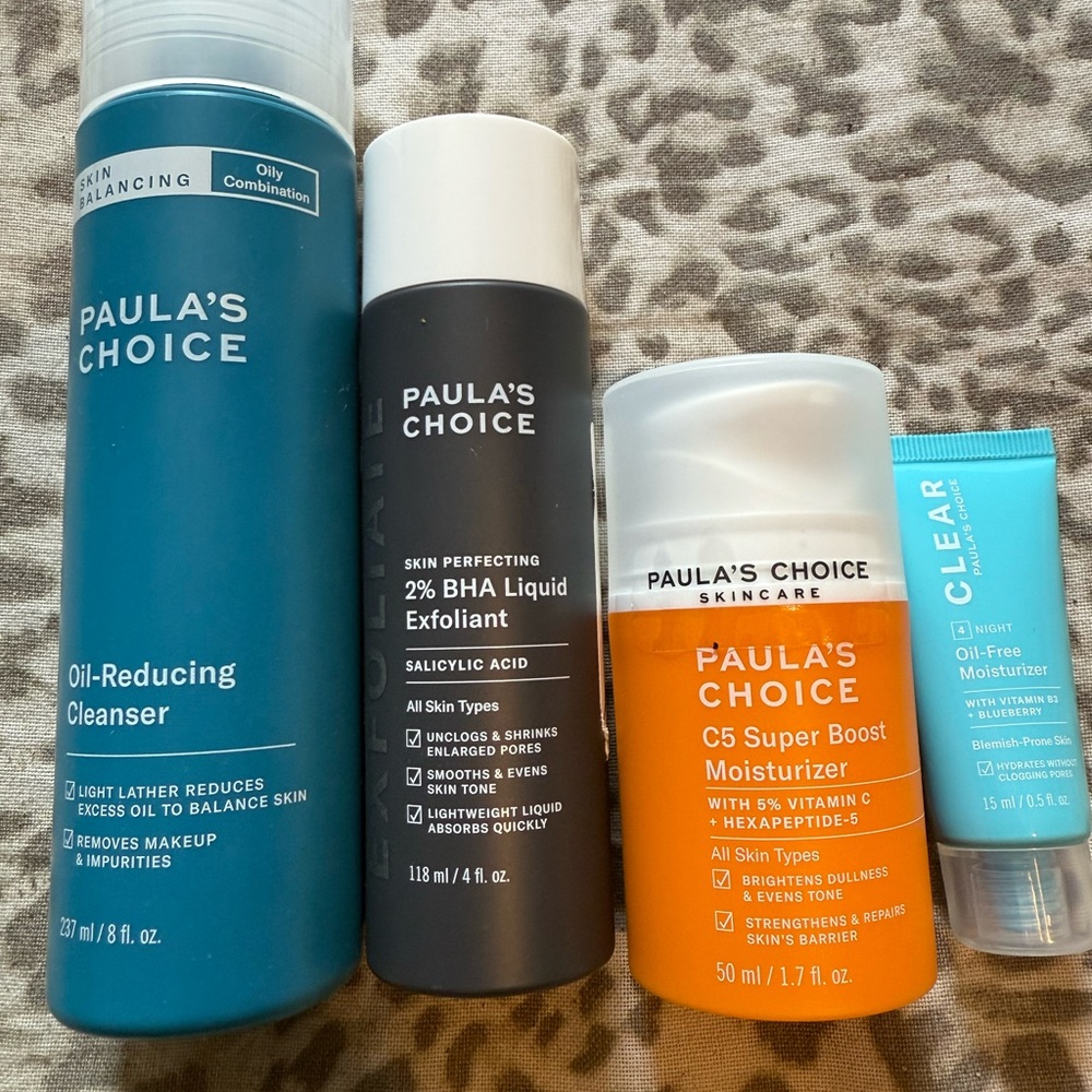Paula's Choice Blue and Black Skincare Cleanser and Exfoliant